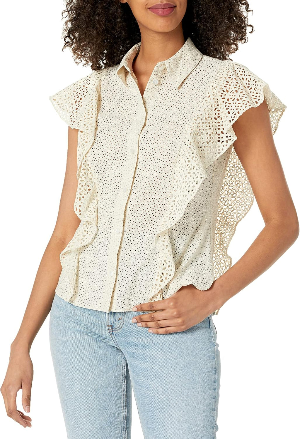 Theory Women's Bd Ruffle Top C.nova