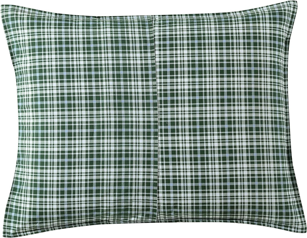 Laura Ashley – Queen Comforter Set, Reversible Floral Bedding with Matching Shams & Bonus Decorative Pillow Covers, Medium Weight, 7-Piece, College Dorm Room Essentials (Bramble Floral Green)